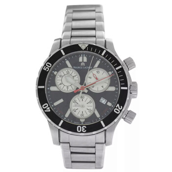 Preowned Maurice Lacroix Miros Diver Chronograph Quartz Black Dial Watch MI1108SS042330
