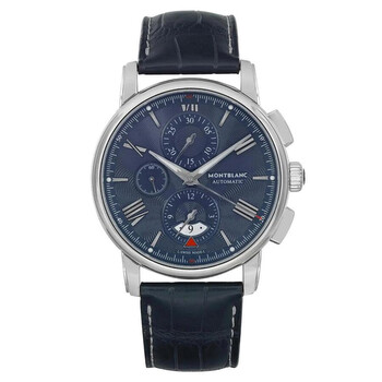 Preowned Montblanc 4810 Chronograph Automatic Blue Dial Watch MB119961