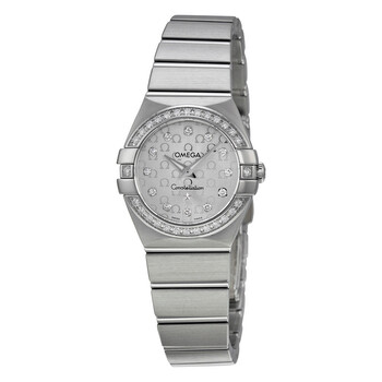 Preowned Omega Constellation Diamond Silver Dial Watch 123.15.24.60.52.001