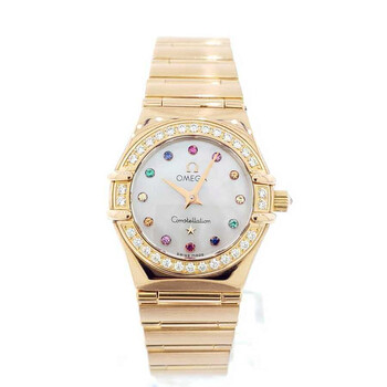 Preowned Omega Constellation Iris Quartz Diamond White Dial Watch 1160.79.00