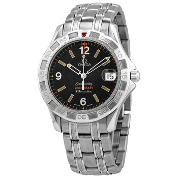 Preowned Omega Seamaster Quartz Black Dial Watch