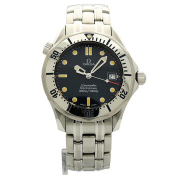 Preowned Omega Seamaster Quartz Chronometer Blue Dial Watch