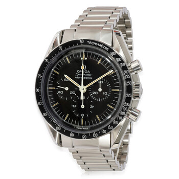 Preowned Omega Speedmaster Chronograph Hand Wind Black Dial Watch
