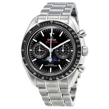 Preowned Omega Speedmaster Chronograph Tachymeter Black Dial Watch 304.30.44.52.01.001