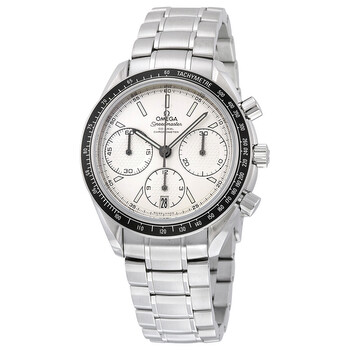 Preowned Omega Speedmaster Racing Chronograph Automatic Chronometer Silver Dial Watch 326.30.40.50.02.001