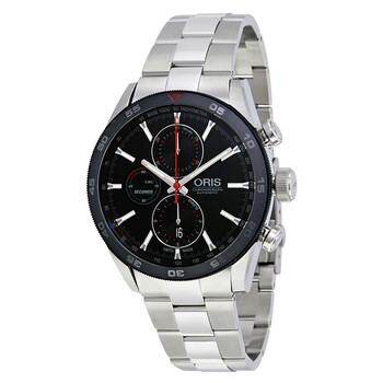 Preowned Oris Artix GT Chronograph Automatic Black Dial Watch 01 774 7661 442407 8 22