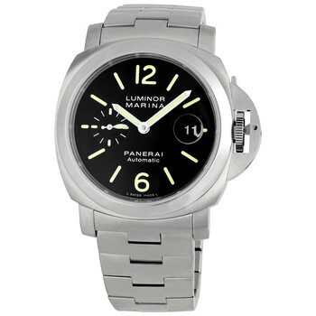 Preowned Panerai Luminor Marina Automatic Black Dial Watch PAM00299