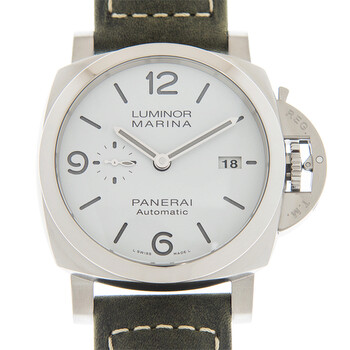Preowned Panerai Luminor Marina Automatic White Dial Watch PAM01314