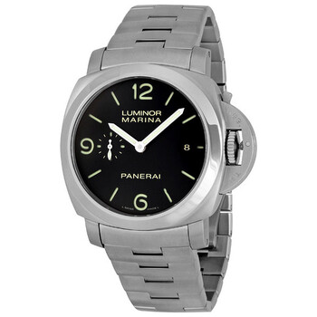 Preowned Panerai Luminora Marina 1950 3 Days Automatic Black Dial Watch PAM00328