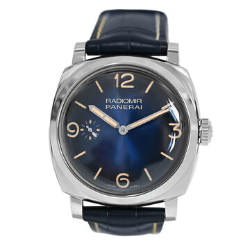 Preowned Panerai Radiomir 1940 3 Days Hand Wind Blue Dial Watch PAM00932
