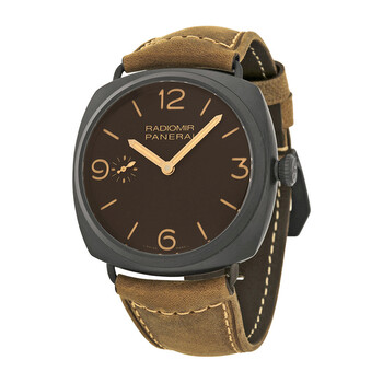 Preowned Panerai Radiomir Composite 3 Days Brown Dial Watch PAM00504