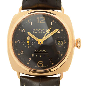 Preowned Panerai Radiomir GMT Brown Dial Watch PAM00497