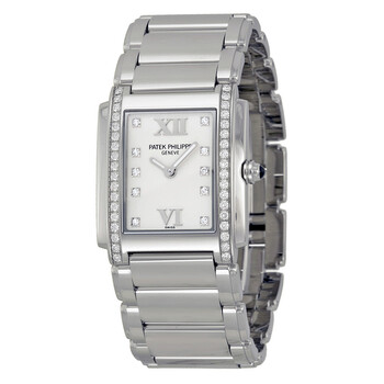 Preowned Patek Philippe Twenty4 Diamond White Dial Watch 491010A011