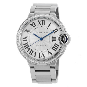 Preowned Preowned Cartier Ballon Bleu 36 mm Automatic Diamond Watch W4BB0017