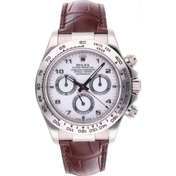 Preowned Rolex Cosmograph Daytona Chronograph White Dial Watch 116519WAL