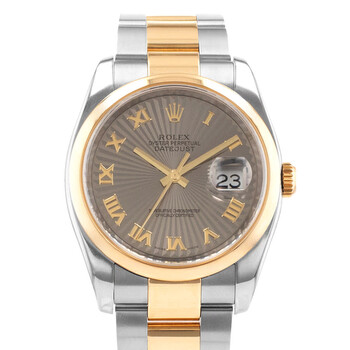Preowned Rolex Datejust 36 Automatic Chronometer Grey Dial Watch 116203 GYRO