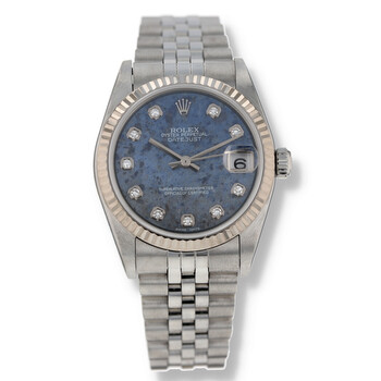 Preowned Rolex Datejust Automatic Chronometer Diamond Blue Sodalite Dial Watch