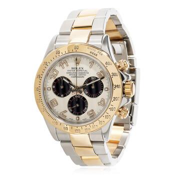 Preowned Rolex Oyster Perpetual Chronograph Automatic Chronometer White Dial Watch 116523 WAO
