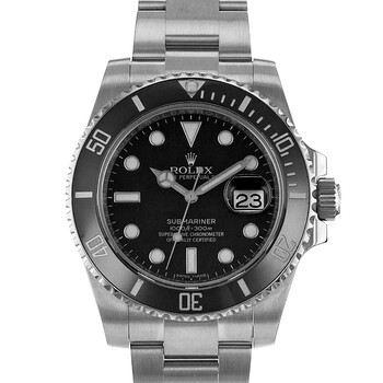 Preowned Rolex Submariner Automatic Chronometer Black Dial Watch 116610 BKSO