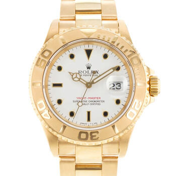 Preowned Rolex YachtMaster 40 Automatic Chronometer White Dial Watch 16628 WSO