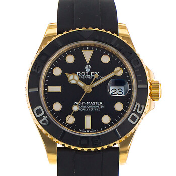 Preowned Rolex YachtMaster 42 Automatic Chronometer Black Dial Watch 226658 BKSR