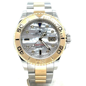 Preowned Rolex YachtMaster Diamond Mother of Pearl Dial Watch 16623MDSO