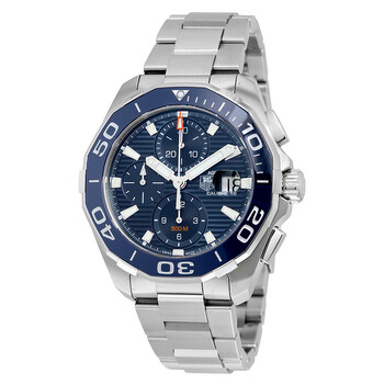 Preowned Tag Heuer Aquaracer Chronograph Automatic Blue Dial Watch CAY211B.BA0927