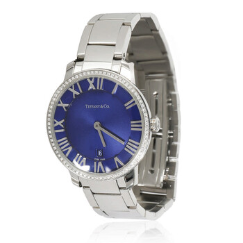 Preowned Tiffany Atlas Quartz Blue Dial Watch