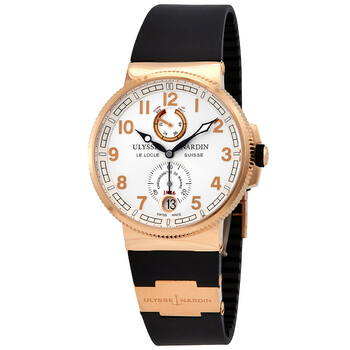 Preowned Ulysse Nardin Marine Chronometer Manufacture Silver Dial Watch