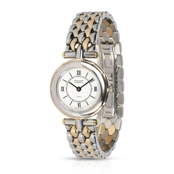 Preowned Van Cleef La Collection Quartz White Dial Watch 43607 HX4