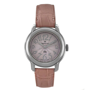 Preowned Zenith Elite Baby Star Automatic Pink Dial Watch 03.1220.67