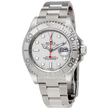 Preowned  YachtMaster 40 Platinum Dial Stainless Steel Oyster Bracelet Automatic Watch