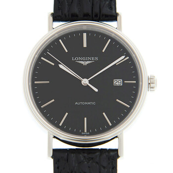 Presence Automatic Black Dial Watch L4.922.4.52.2