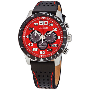 Primo Chronograph Quartz Red Dial Watch CA443001X