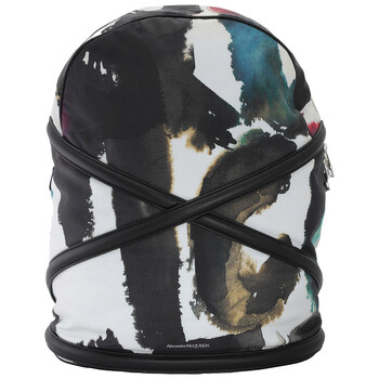 Printed Effect Multicolored Nylon Backpack