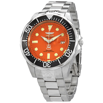 Pro Diver Automatic Orange Dial Watch