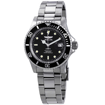 Pro Diver Black Dial Stainless Steel 40 mm Watch