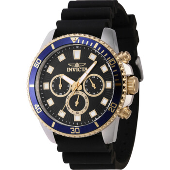Pro Diver Chronograph GMT Quartz Black Dial Watch