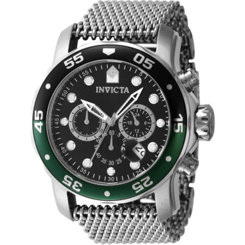 Pro Diver Chronograph GMT Quartz Black Dial Watch