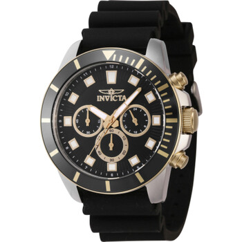 Pro Diver Chronograph GMT Quartz Black Dial Watch
