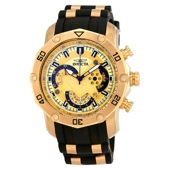 Pro Diver Chronograph Gold Dial Watch