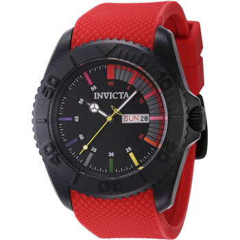 Pro Diver Date Day Quartz Black Dial Watch