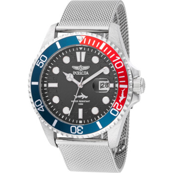 Pro Diver Date Quartz Black Dial Pepsi Bezel Watch