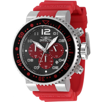 Pro Diver GMT Chronograph Red and Black Dial Watch