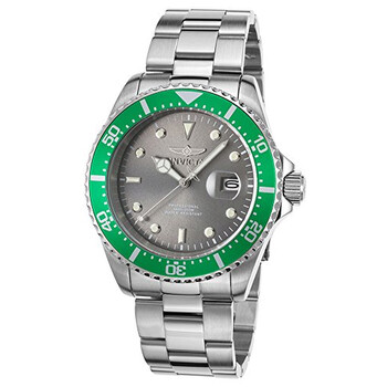 Pro Diver Grey Dial Stainless Steel Watch