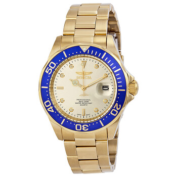 Pro Diver Light Champagne Dial Gold Ionplated Watch