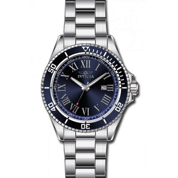 Pro Diver Navy Dial Stainless Steel Watch