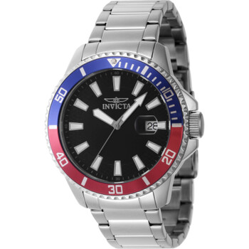 Pro Diver Quartz Black Dial Pepsi Bezel Watch