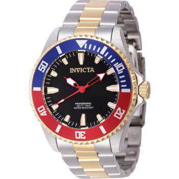Pro Diver Quartz Black Dial Pepsi Bezel Watch