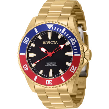 Pro Diver Quartz Black Dial Pepsi Bezel Watch